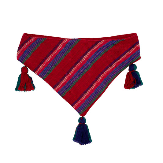Colorful dog bandana, a burst of joy for your furry friend.