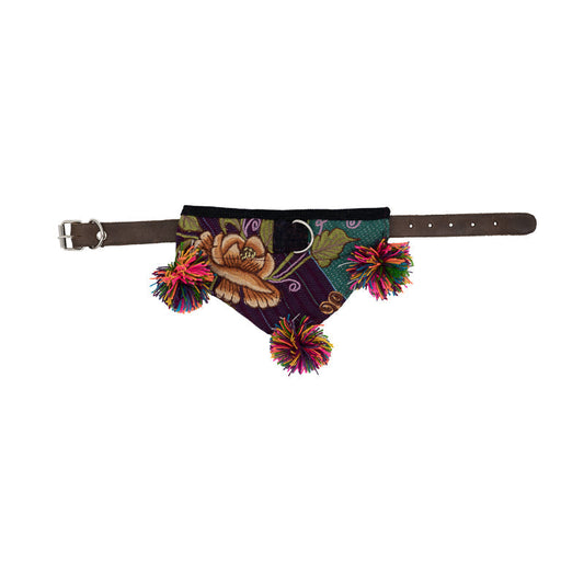 Cheerful dog bandana with a lively burst of color.