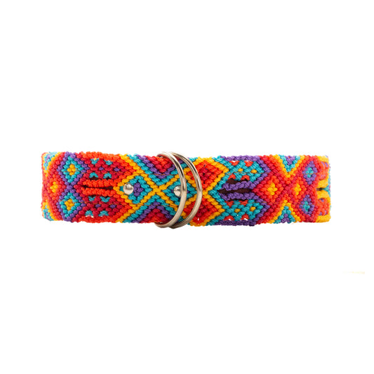 Handwoven dog collar designed for active and stylish pups