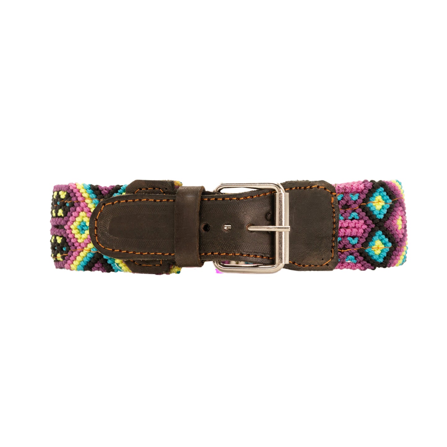 Unique handwoven dog collar with personalized flair