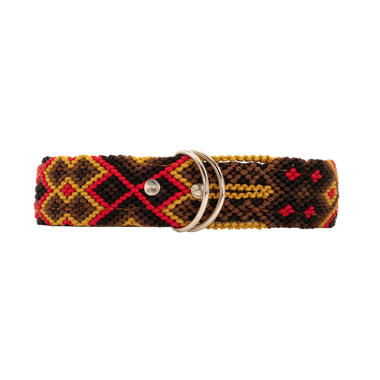Handcrafted dog collar with a touch of rustic charm