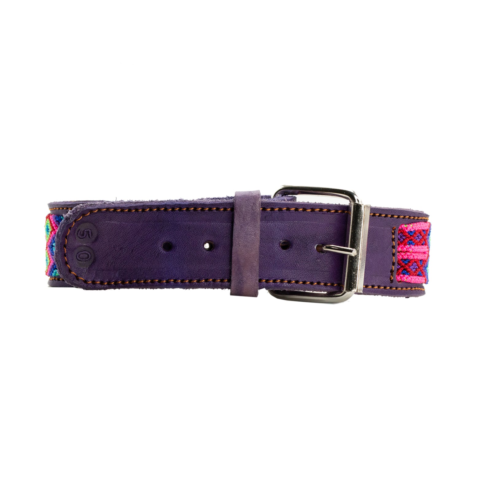 Traditional Mexican-inspired design on a custom pet collar