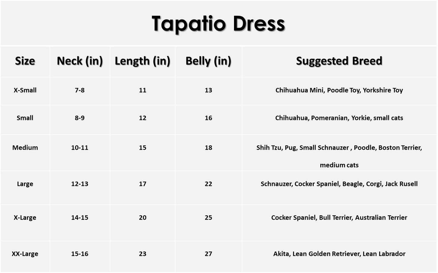Tapatio Dress for Pets
