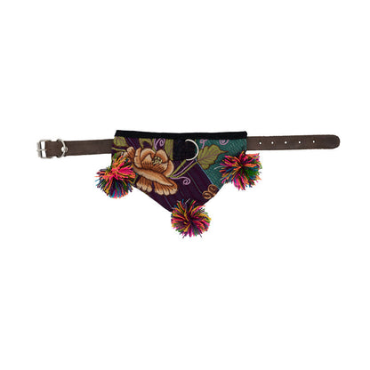 Cheerful dog bandana with a lively burst of color.